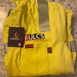 This is a LAPCOFR High-Vis long sleeve work shirt. Cat 2 rated